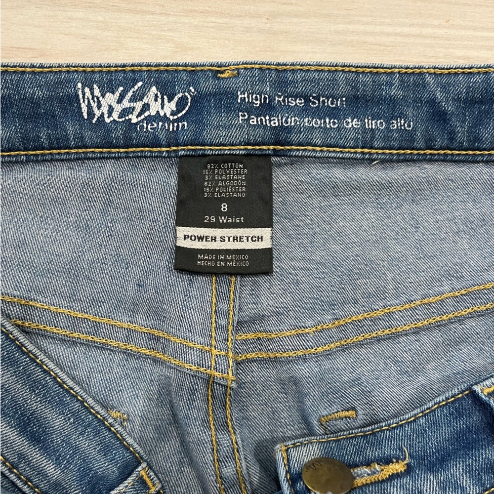 Mossimo High Rise Denim Jean Shorts Size 8 - Picture 3 of 8